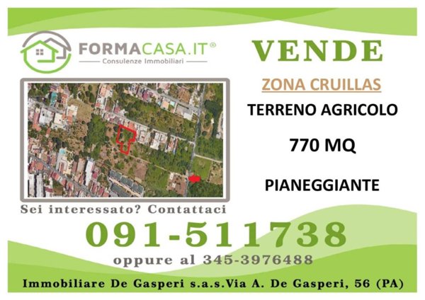 terreno agricolo in vendita a Palermo in zona Cruillas