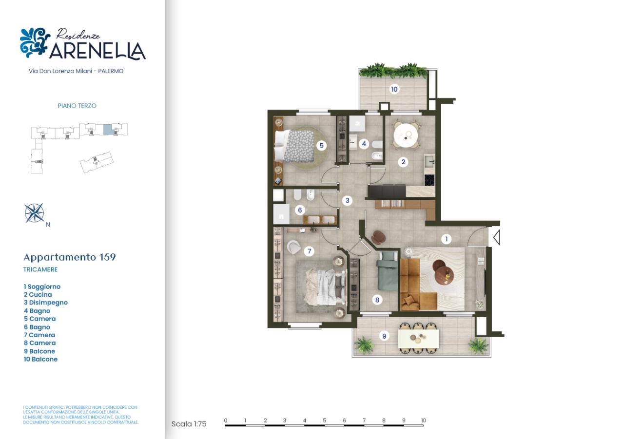appartamento in vendita a Palermo in zona Arenella/Vergine Maria