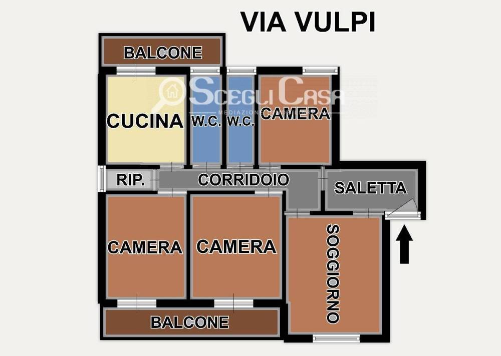 appartamento in vendita a Palermo in zona Zisa