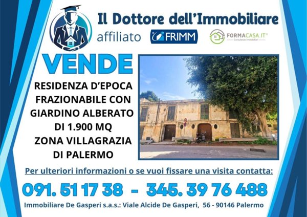 casa indipendente in vendita a Palermo in zona Villagrazia/Falsomiele