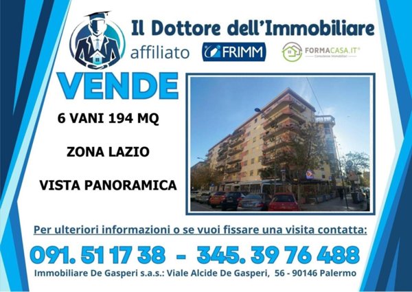 appartamento in vendita a Palermo in zona Libertà