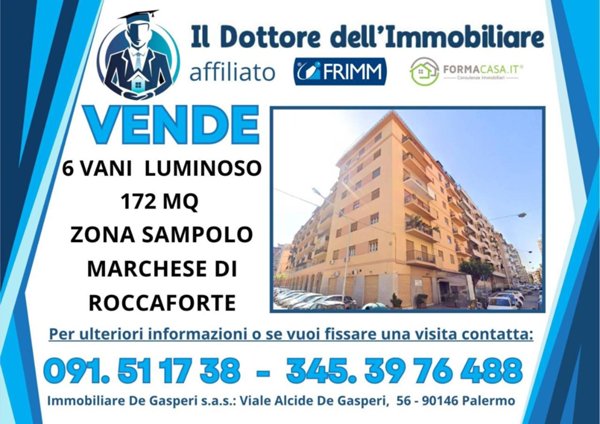 appartamento in vendita a Palermo in zona Libertà