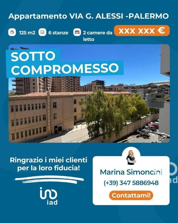 appartamento in vendita a Palermo in zona Montepellegrino