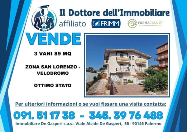 appartamento in vendita a Palermo in zona Tommaso Natale