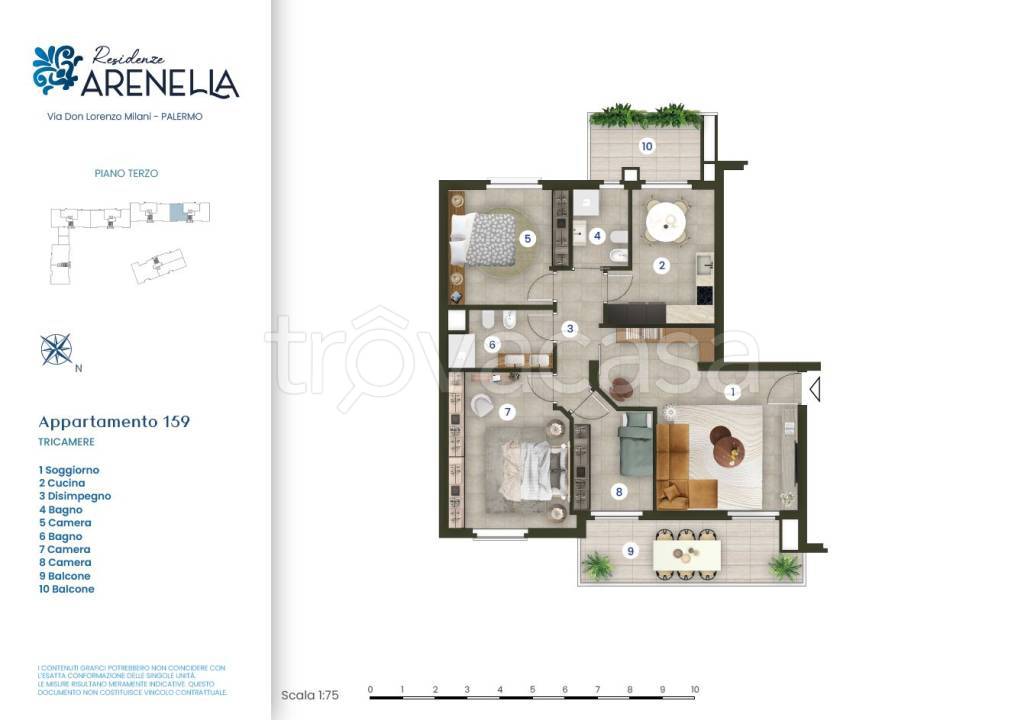 appartamento in vendita a Palermo in zona Arenella/Vergine Maria