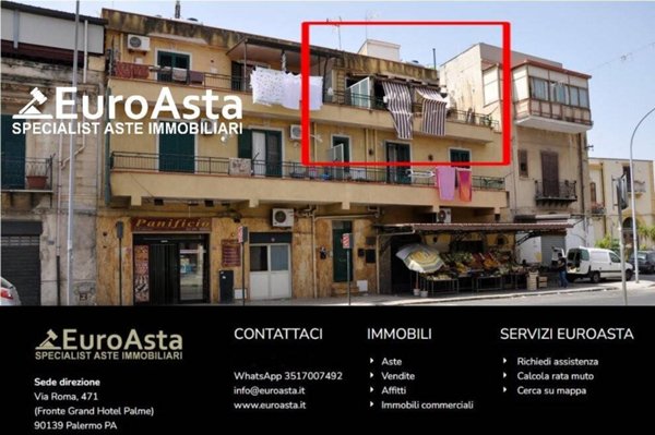 appartamento in vendita a Palermo in zona Croceverde
