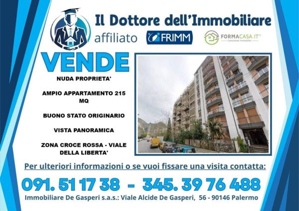 appartamento in vendita a Palermo in zona Libertà