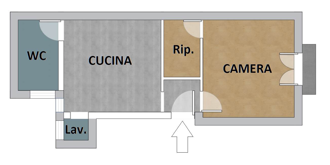 appartamento in vendita a Palermo in zona Oreto