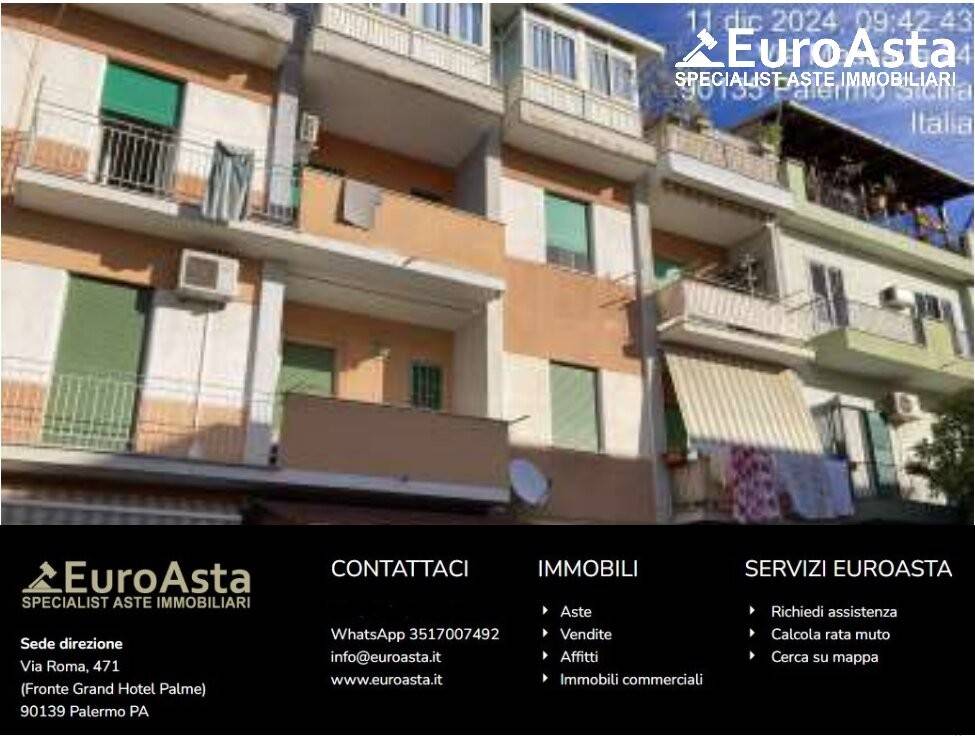 appartamento in vendita a Palermo in zona Baida