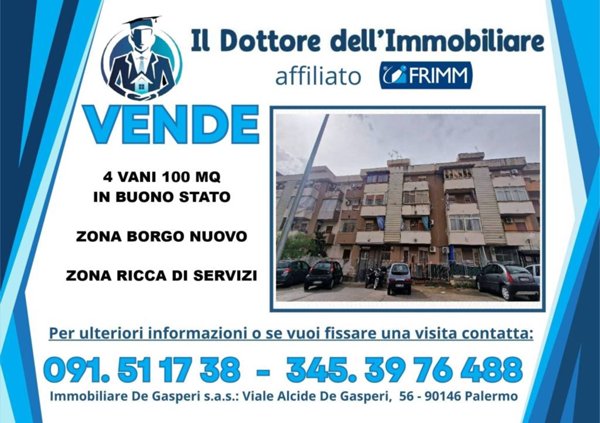 appartamento in vendita a Palermo in zona Borgo Nuovo