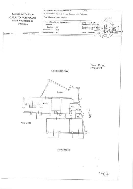 appartamento in vendita a Palermo in zona Malaspina/Palagonia