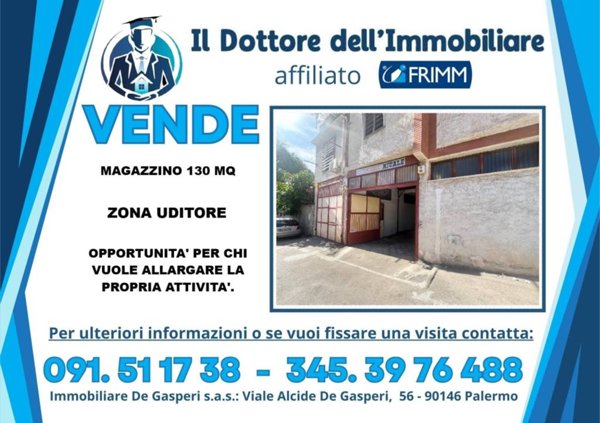locale commerciale in vendita a Palermo in zona Uditore