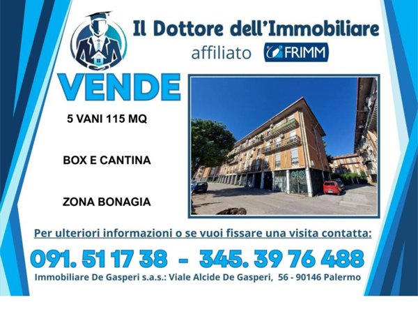 appartamento in vendita a Palermo in zona Oreto