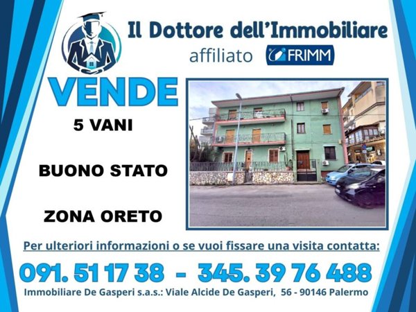 appartamento in vendita a Palermo in zona Oreto