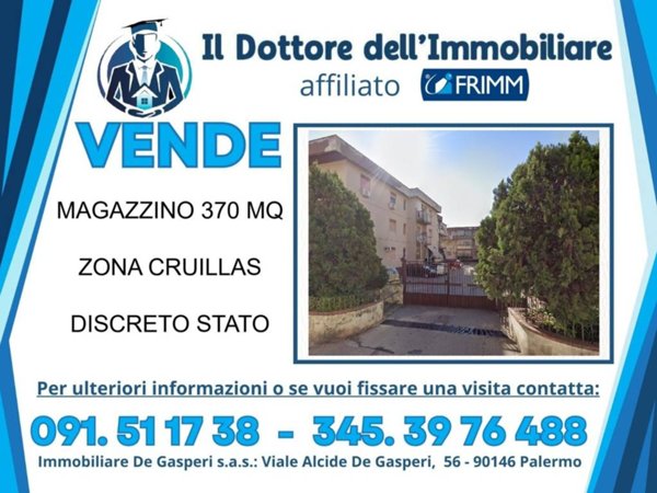 locale commerciale in vendita a Palermo in zona Cruillas