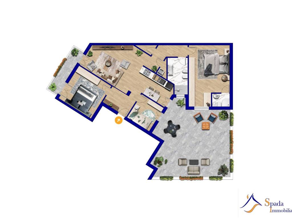 appartamento in vendita a Palermo in zona Montegrappa / Santa Rosalia