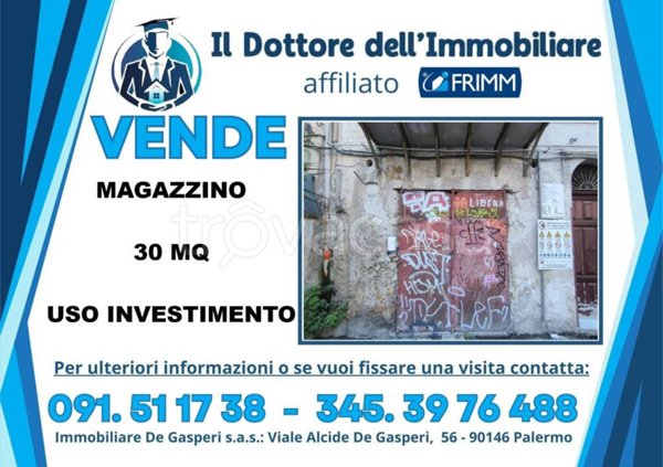 locale commerciale in vendita a Palermo in zona Centro storico