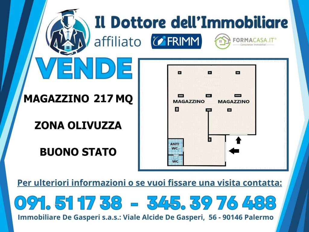 locale commerciale in vendita a Palermo in zona Zisa
