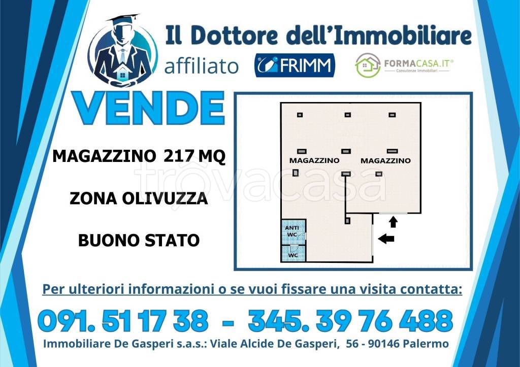 locale commerciale in vendita a Palermo in zona Zisa