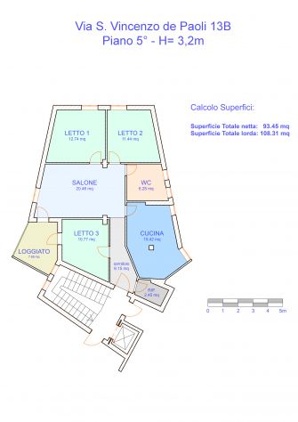 appartamento in vendita a Palermo in zona Arenella/Vergine Maria