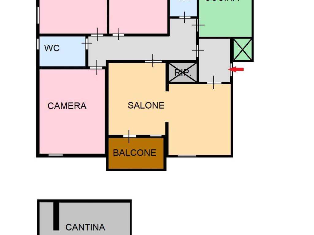 appartamento in vendita a Palermo in zona Resuttana