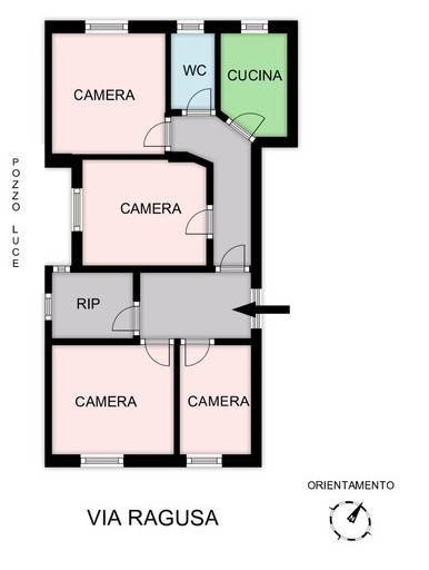 appartamento in vendita a Palermo in zona Politeama