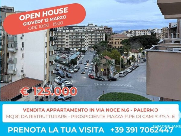 appartamento in vendita a Palermo in zona Noce