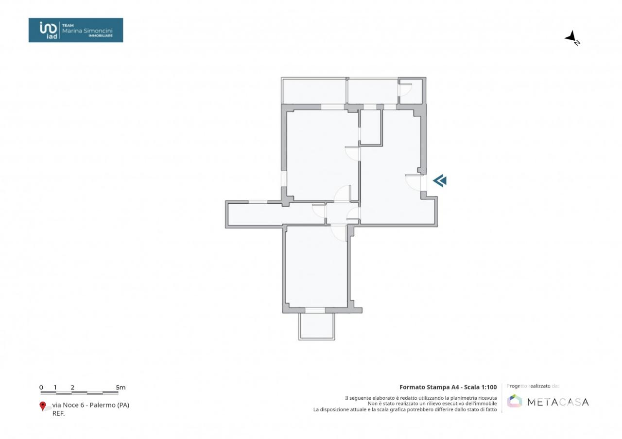 appartamento in vendita a Palermo in zona Noce