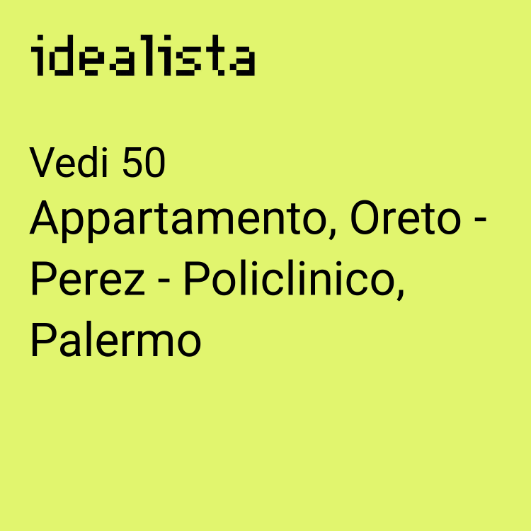 appartamento in vendita a Palermo in zona Oreto