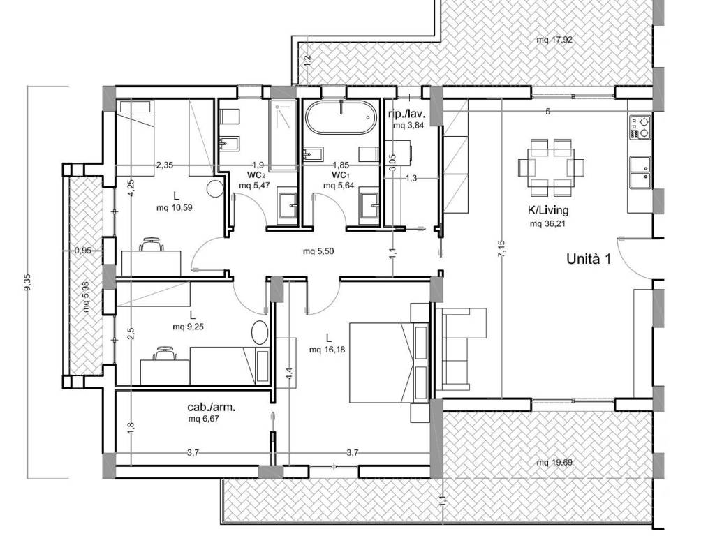 appartamento in vendita a Palermo in zona Malaspina/Palagonia