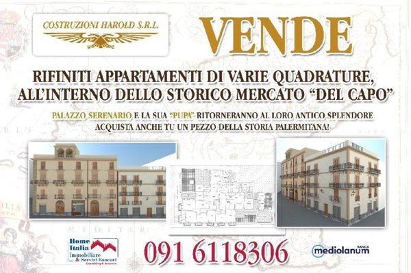 appartamento in vendita a Palermo in zona Centro storico