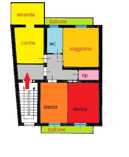 appartamento in vendita a Palermo in zona Uditore