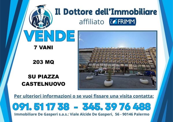 appartamento in vendita a Palermo in zona Politeama