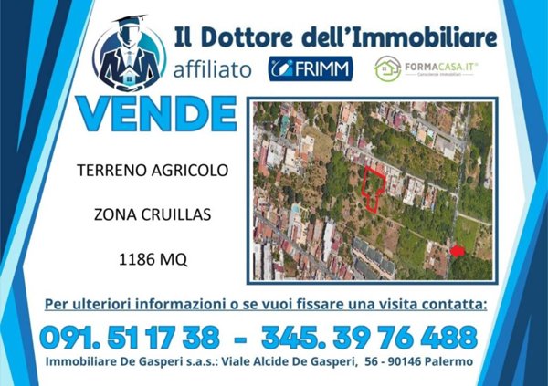 terreno agricolo in vendita a Palermo in zona Cruillas