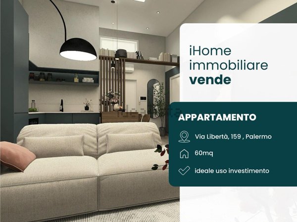 appartamento in vendita a Palermo in zona Libertà