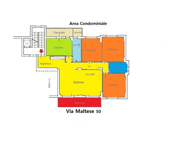 appartamento in vendita a Palermo in zona San Lorenzo