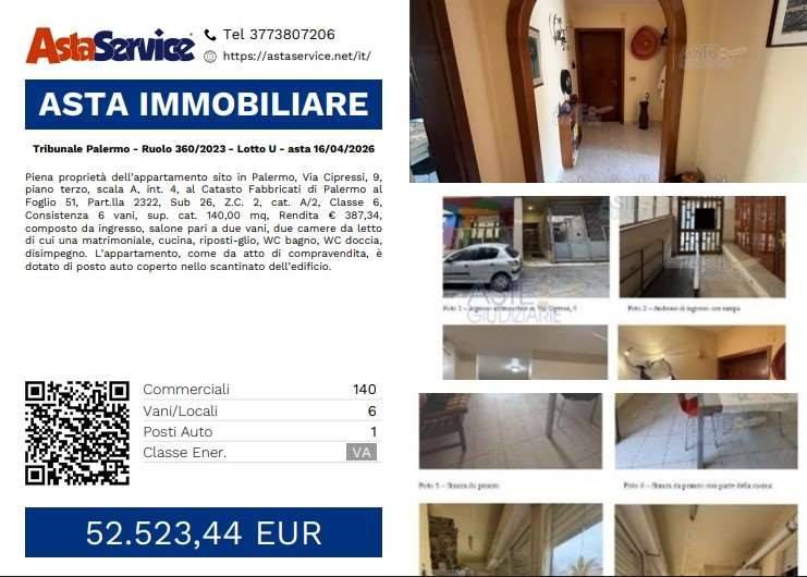 appartamento in vendita a Palermo in zona Zisa