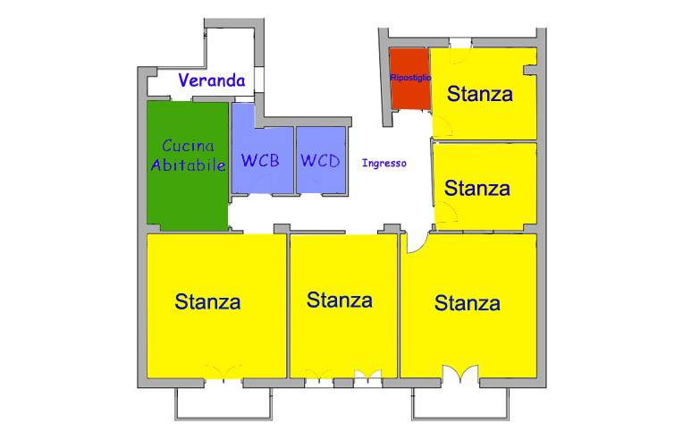 appartamento in vendita a Palermo in zona Oreto