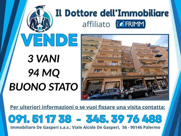 appartamento in vendita a Palermo in zona Libertà