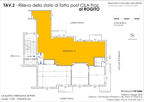 appartamento in vendita a Palermo in zona Malaspina/Palagonia