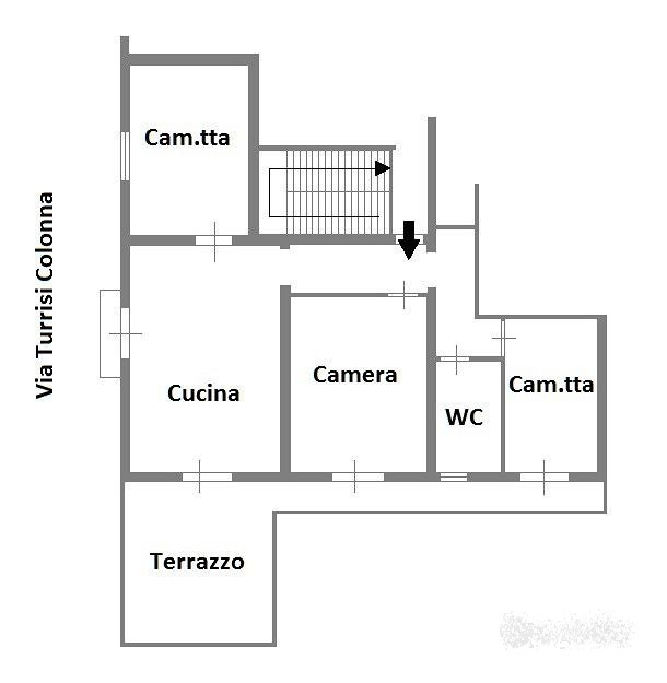 appartamento in vendita a Palermo in zona Politeama