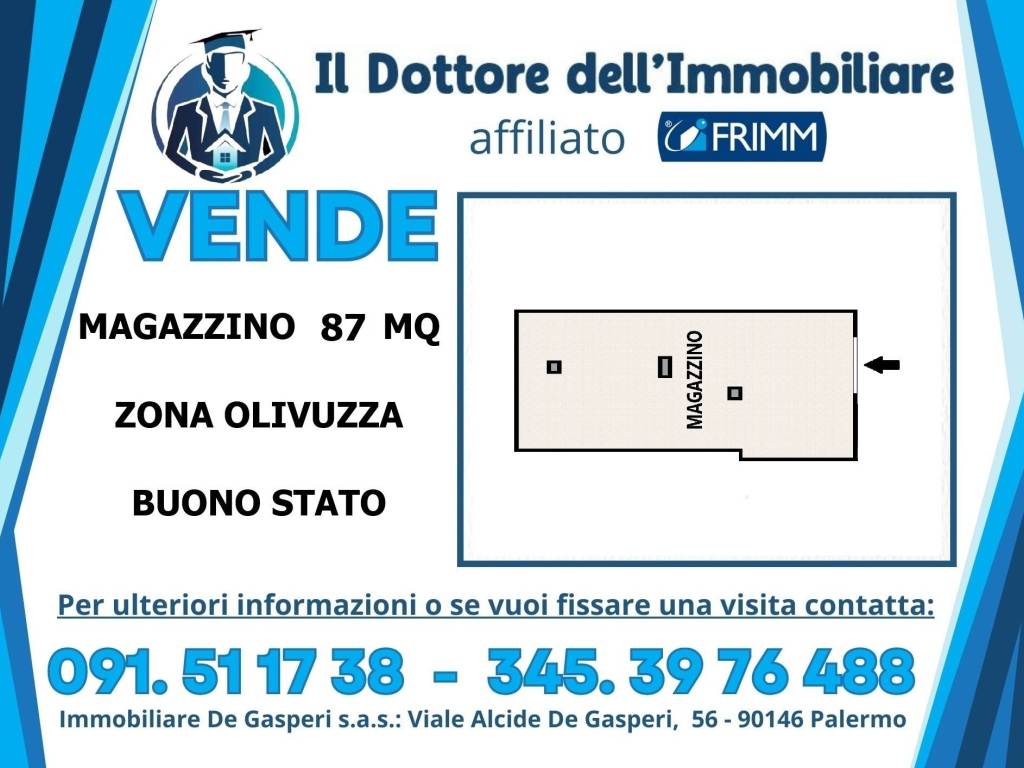 locale commerciale in vendita a Palermo in zona Zisa