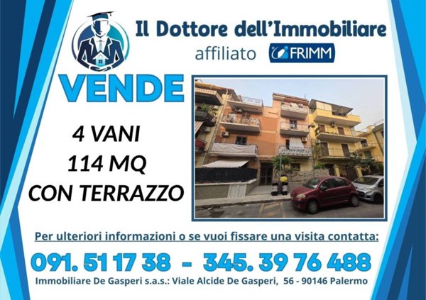 appartamento in vendita a Palermo in zona Cruillas