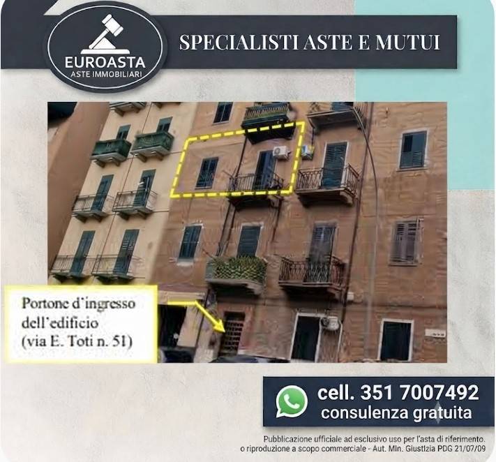 appartamento in vendita a Palermo in zona Montegrappa / Santa Rosalia