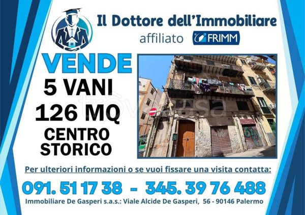 appartamento in vendita a Palermo in zona Centro storico