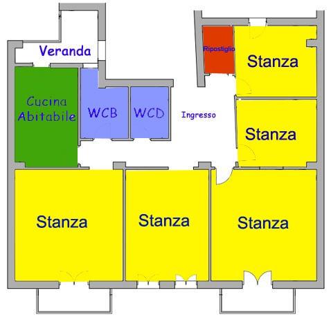 appartamento in vendita a Palermo in zona Oreto