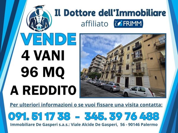 appartamento in vendita a Palermo in zona Montegrappa / Santa Rosalia