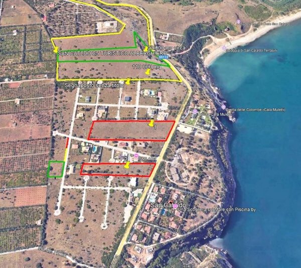 terreno edificabile a Terrasini in zona Città del Mare/Perla del Golfo