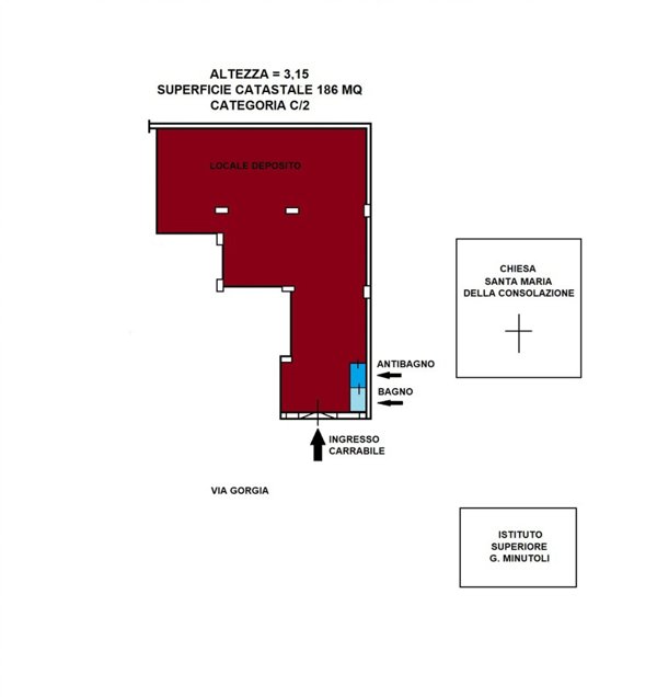 locale di sgombero in vendita a Messina in zona Gazzi