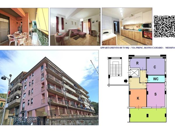 appartamento in vendita a Messina in zona Camaro